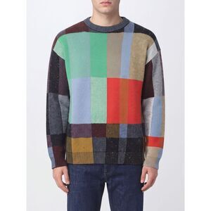 Paul Smith Men Paul Smith Relaxed Fit Check Wool And Cotton Crewneck Jumper